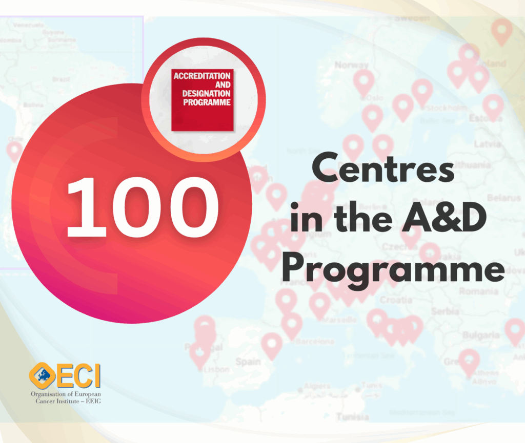 100 Cancer Centres in the OECI A&D Programme